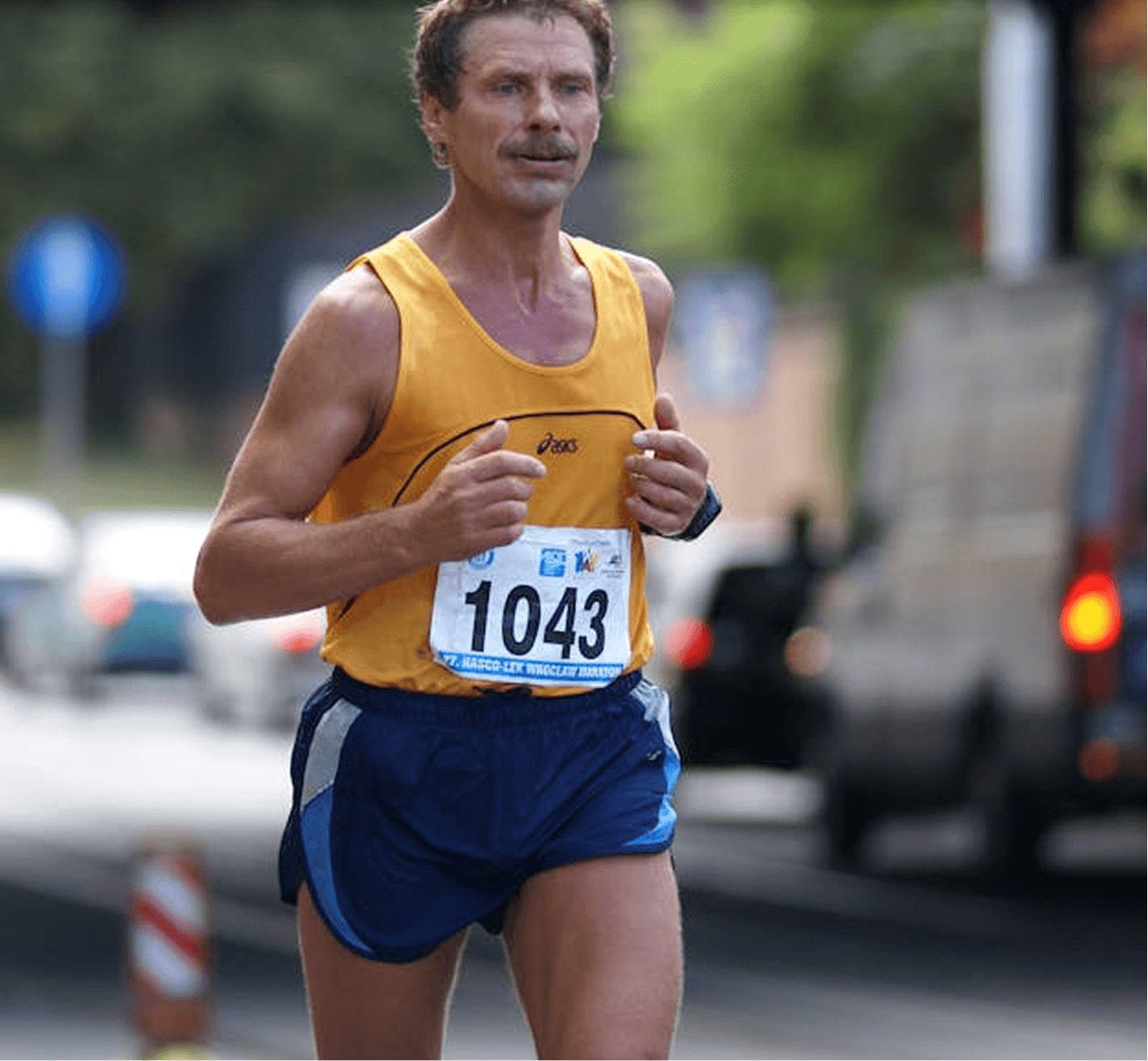 Runner in motion, representing a patient mobility goal